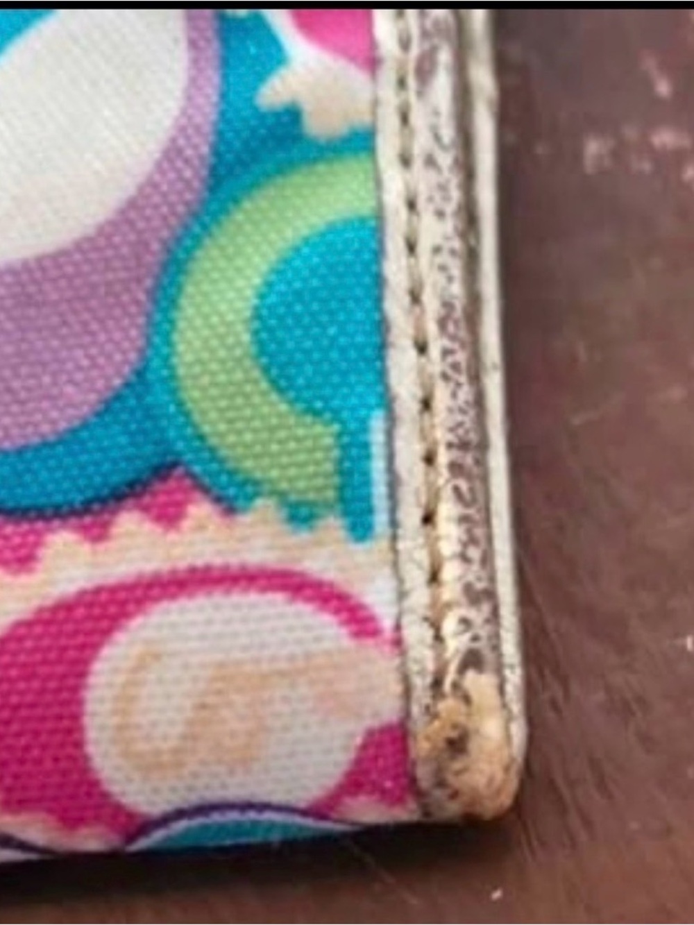 Coach Colorful Patterned Wristlet - Picture 7 of 7